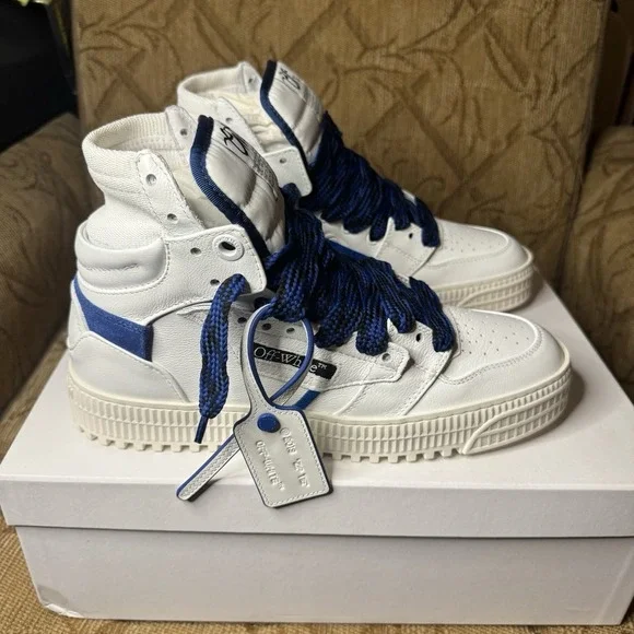 Off-White Men's 3.0 Off Court Sneakers White Navy Blue 9 US / 42 EU $850